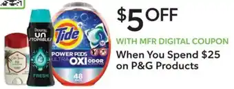 Publix When You Spend $25 on P&G Products offer