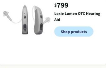 Walgreens Lexie lumen otc hearing aid offer