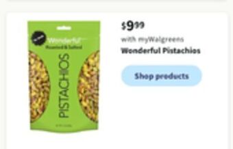 Walgreens Wonderful pistachios offer