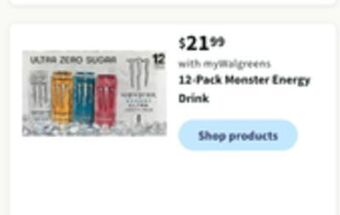 Walgreens Monster energy drink offer