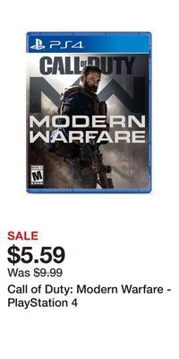 Game Stop Call of duty: modern warfare - playstation 4 offer