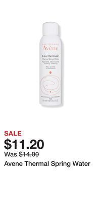 Ulta Beauty Avene thermal spring water offer