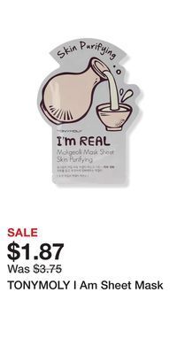 Ulta Beauty Tonymoly i am sheet mask offer