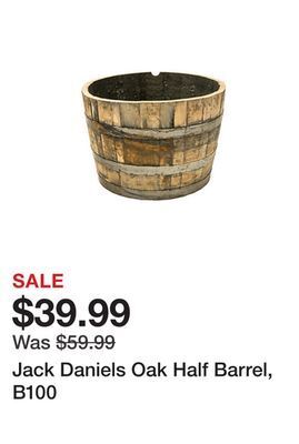 Tractor Supply Company Jack daniels oak half barrel, b100 offer