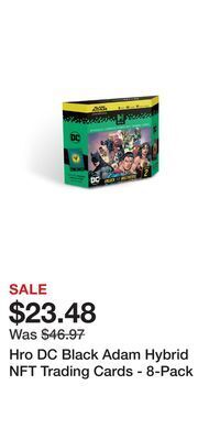Game Stop Hro dc black adam hybrid nft trading cards - 8-pack offer