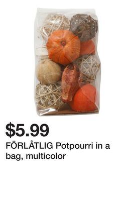 Ikea Förlåtlig potpourri in a bag, multicolor offer