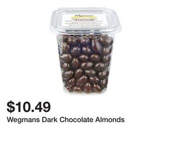 Wegmans Wegmans dark chocolate almonds offer