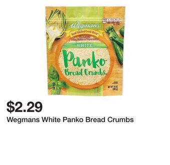 Wegmans Wegmans white panko bread crumbs offer