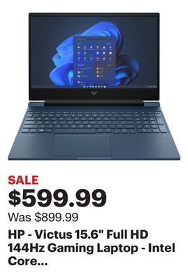 Best Buy Hp - victus 15.6 full hd 144hz gaming laptop - intel core i5-13420h - 8gb memory - nvidia geforce rtx 3050 - 512gb ssd - perf offer