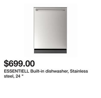 Ikea Essentiell built-in dishwasher, stainless steel, 24 offer