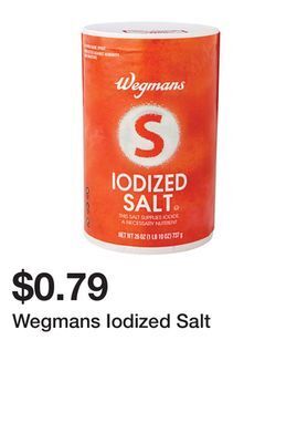 Wegmans Wegmans iodized salt offer