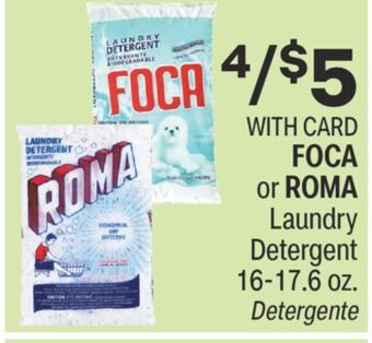 CVS Foca or roma laundry detergent 16-17.6 oz. offer