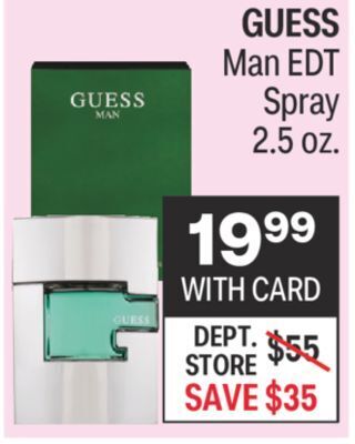 CVS Guess man edt spray 2.5 oz. offer