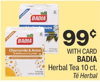 CVS Badia herbal tea 10 ct. offer