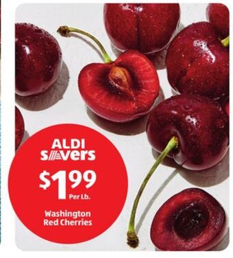 Aldi Washington red cherries offer