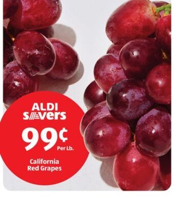 Aldi California red grapes offer