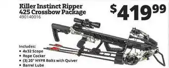 Killer Instinct Ripper 425 Crossbow Package