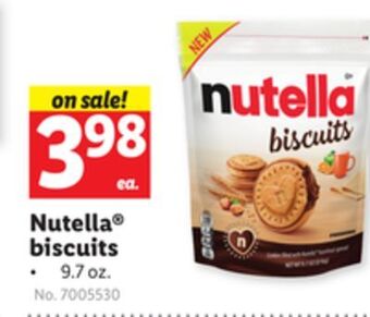 Lidl Nutella® biscuits offer