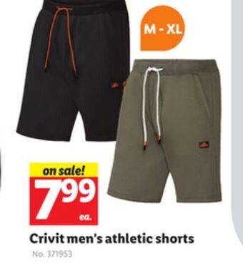 Lidl Crivit men's athletic shorts offer