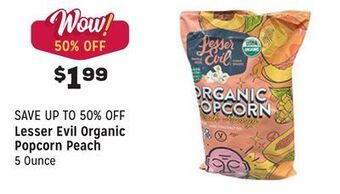 Grocery Outlet Organic popcorn peach offer