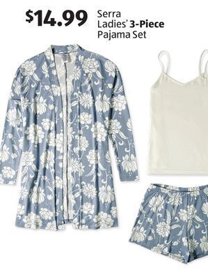 Aldi Serra ladies' 3-piece pajama set offer