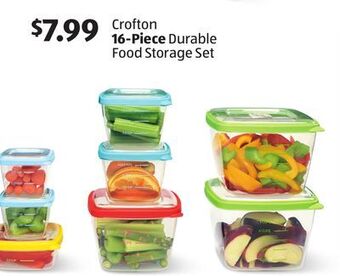 Aldi Crofton 16-piece durable food storage set offer