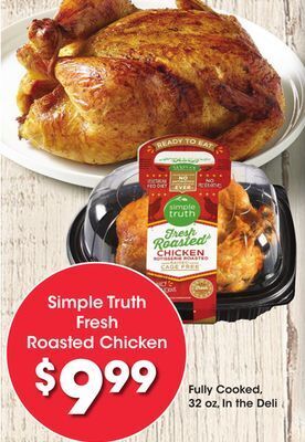 Kroger Simple truth fresh roasted chicken offer