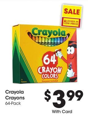 Kroger Crayola crayons offer