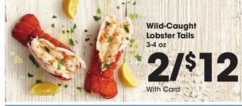 Kroger Wild-caught lobster tails offer