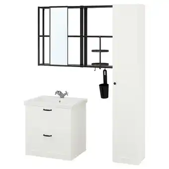 Ikea Enhet bathroom, anthracite/white frame, 24x18x24 offer