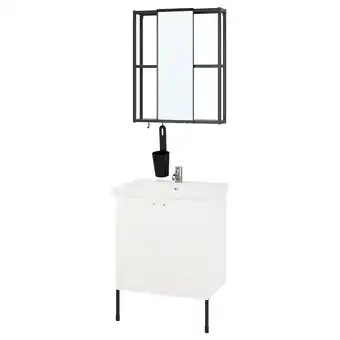 Ikea Enhet bathroom, anthracite/white frame, 24x18x24 offer