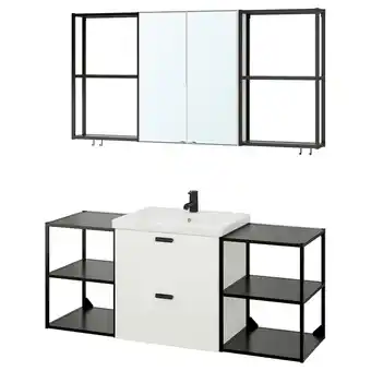 Ikea Enhet bathroom, anthracite/white, 24x18x24 offer