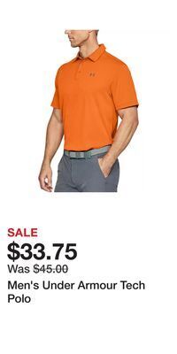 Kohl's Men's under armour tech polo offer