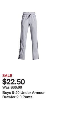 Kohl's Boys 8-20 under armour brawler 2.0 pants offer