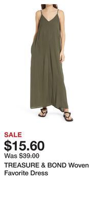 Nordstrom Treasure & bond woven favorite dress offer
