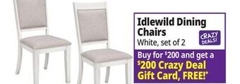 Ocean State Job Lot Dining chairs offer