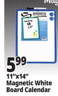 Ocean State Job Lot Premiere magnetic dry erase board calendar, 14 offer