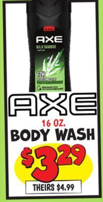 Ollie's Axe body wash offer