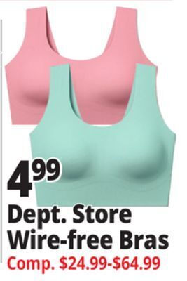 Ocean State Job Lot Dept. store wire-free bras offer