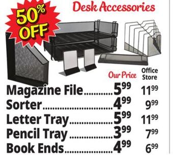 Ocean State Job Lot Desk accessories offer
