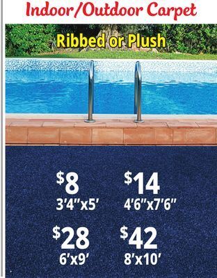 Ocean State Job Lot Indoor/outdoor carpet offer
