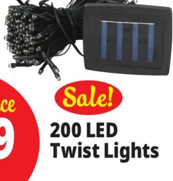 Ocean State Job Lot Solar twist lights, 200 lights offer