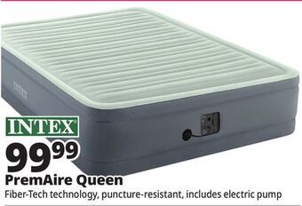 Ocean State Job Lot Intex queen dura-beam premaire i elevated air mattress with internal pump offer