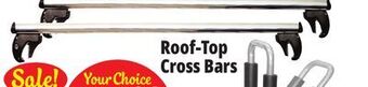 Ocean State Job Lot Cargoloc rooftop cross bars, 2 piece offer