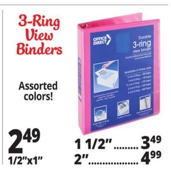 Ocean State Job Lot 3-ring view binders offer