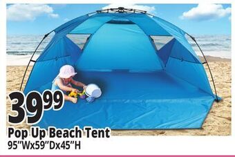 Ocean State Job Lot Instant pop-up beach tent offer