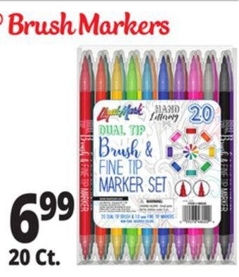 Ocean State Job Lot Liqui-mark® brush markers 20 ct. offer