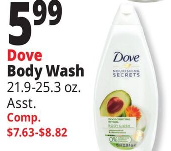 Ocean State Job Lot Dove coconut milk and jasmine petals moisturizing cream body wash, 25.36 oz offer