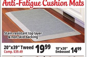Ocean State Job Lot Anti-fatigue cushion mats offer
