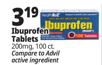 Ocean State Job Lot Ibuprofen 200 mg tablets, 100 count offer